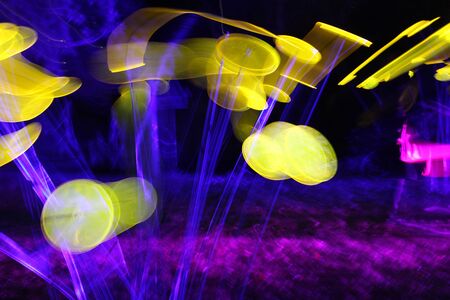 Purple and yellow abstract blurry background