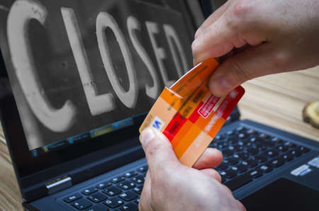 account closedの写真素材