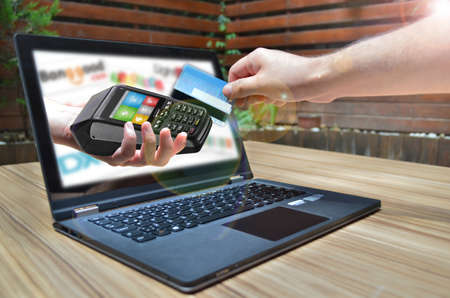 online shoppingの写真素材