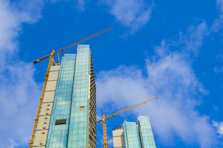 skyscraper constructionのeditorial素材