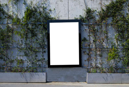 White blank billboardの写真素材