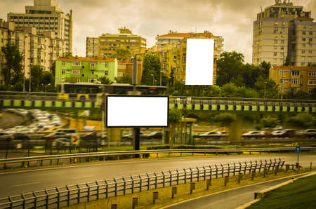 Big billboard in trafic