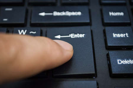 work at computerの写真素材