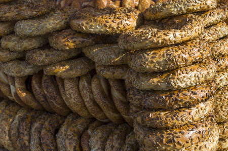 Healthy Organic Whole Grain Bagelの写真素材