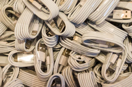charging cablesの写真素材