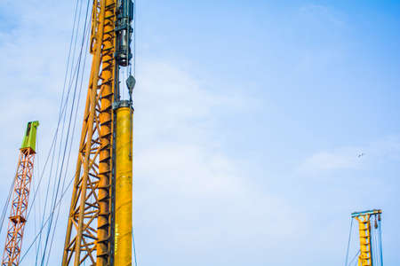 Foundation piles drilling machineの写真素材