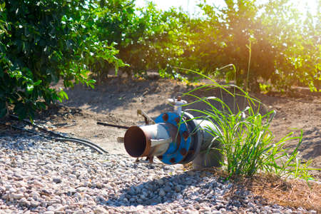 System for pumping irrigation water for agricultureの写真素材