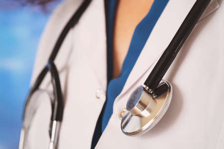 Close up shoot of medical person for health insuranceの写真素材