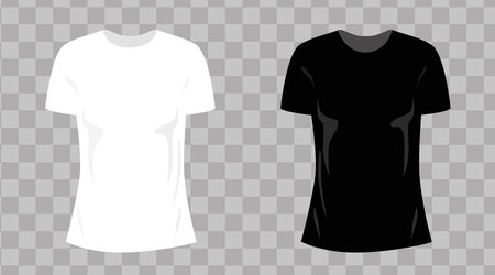 T shirt. Front  side views. High resolution.のイラスト素材