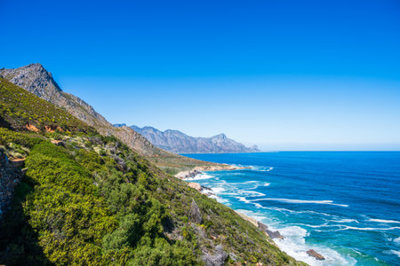 Beautiful coastal landscape on the Garden Route in South Africaの写真素材