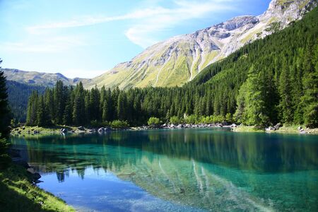 lake in summerの写真素材