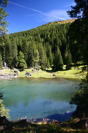 lake in summerの写真素材