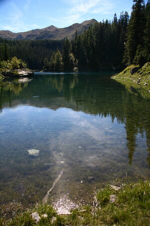 lake in summerの写真素材