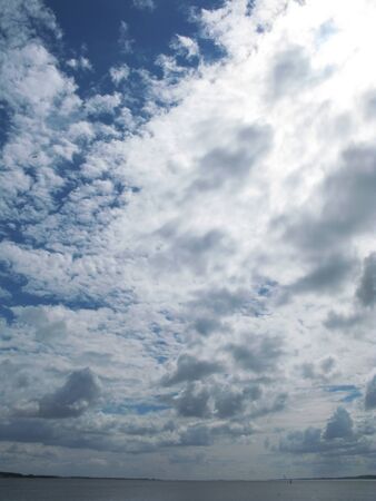 sky over the seaの写真素材