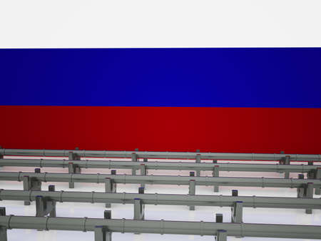 Russian Oil Industry 3D Conceptの写真素材