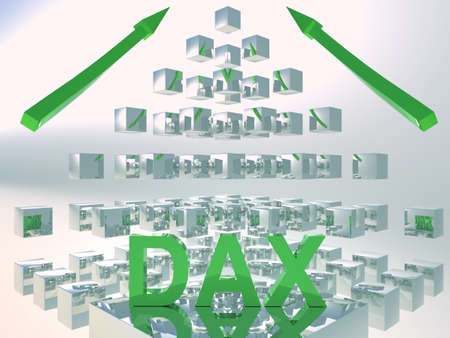 Dax Rising 3D Conceptの写真素材