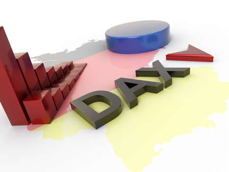 DAX 3D Recessionの写真素材
