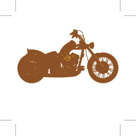 Retro style for Easy Rider bike.のイラスト素材