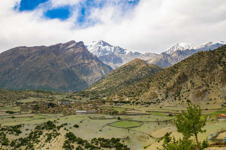 Annapurna Circuit Trek, Nepal Trekking May 2016の写真素材