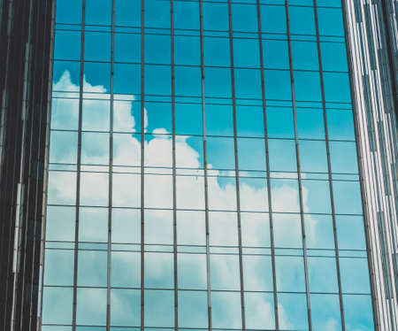 Skyscraper Buildings and Sky View in Big Cityの写真素材