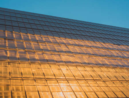 Skyscraper Buildings and Sky View in Big Cityの写真素材