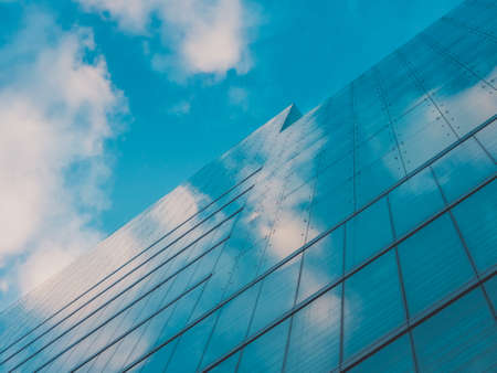 Skyscraper Buildings and Sky View in Big Cityの写真素材
