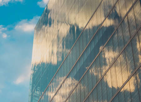 Skyscraper Buildings and Sky View in Big Cityの写真素材