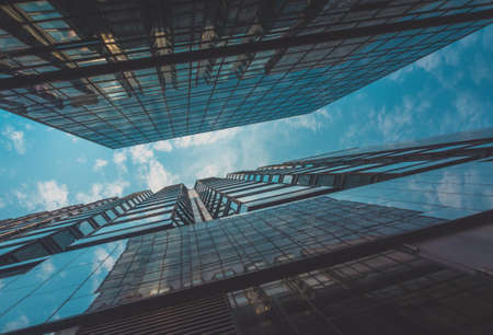Skyscraper Building and Sky Viewの写真素材