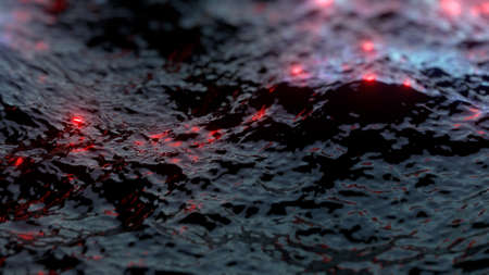 Liquid Surface water ocean 3D render