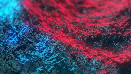 Liquid Surface water ocean 3D renderの写真素材