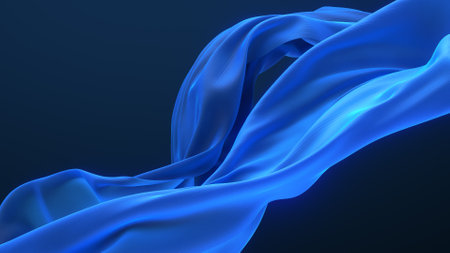 Blue colored cloth piece of fabric background