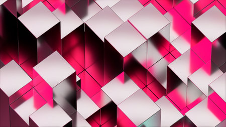 Metallic abstract surface background 3d renderの写真素材