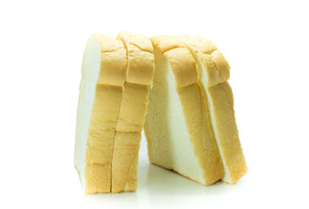 sliced bread isolated on white background