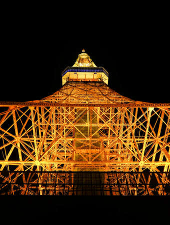 Tokyo tower at mid nightのeditorial素材