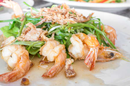 shrimps in tamarind sauceの写真素材