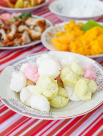 steamed cupcake or candy bowl fullの写真素材