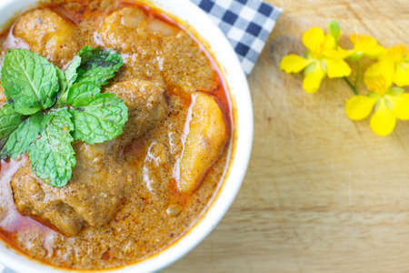Chicken Mussaman Curryの写真素材