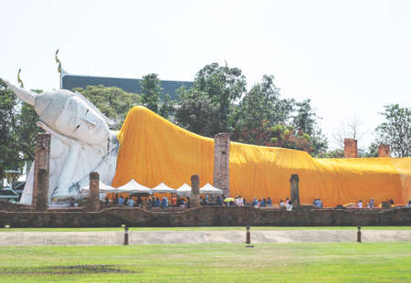 Sleeping buddha,vintage styleの写真素材