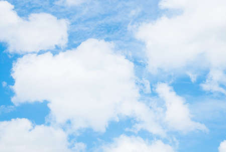 beautiful nature blue sky and white cloud