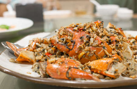 stir fried crab with black pepperの写真素材