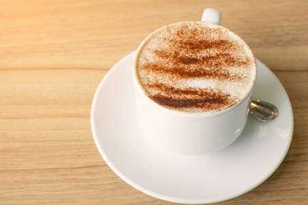 hot art coffee in morningの写真素材