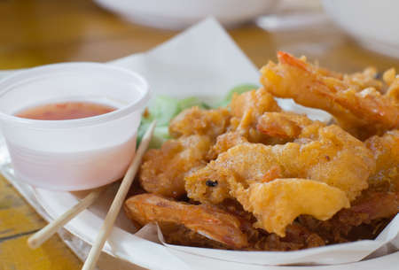 Fried Shrimpの写真素材