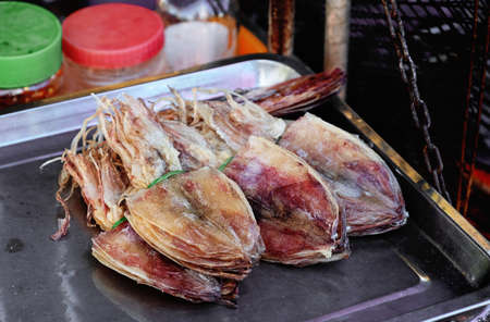 stack dry squid