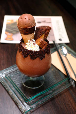 dark chocolate coffee frappe
