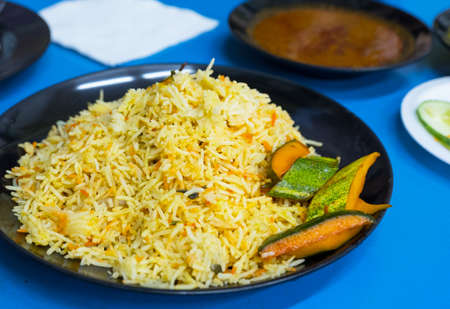 beef stew with curry riceの写真素材