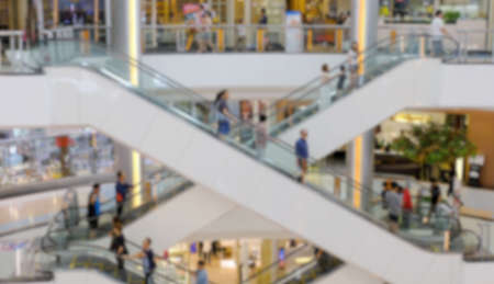 blurry department store backgroundの写真素材