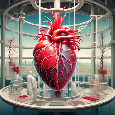 Human heart system with blood vesselsの素材