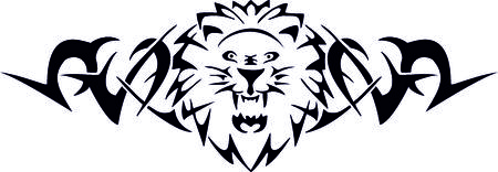 Tribal Lionのイラスト素材