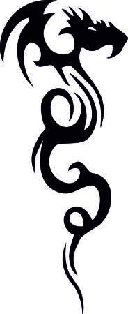 Tribal Dragonのイラスト素材