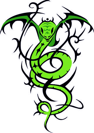 Tribal Snakeのイラスト素材